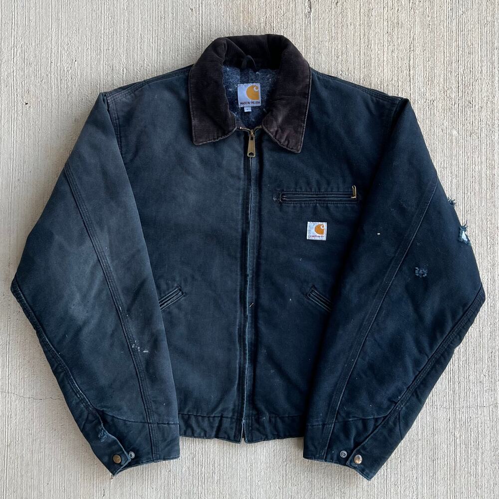 Carhartt J001 BLK faded black Detroit work wear jacket